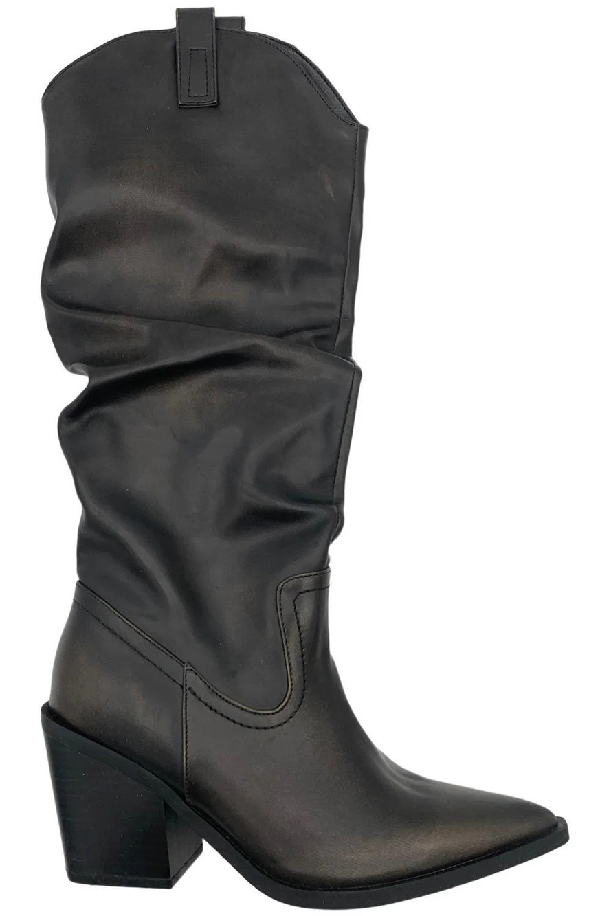 Madden Girl Women's Alabama Western Boot Dark Brown - Medium
